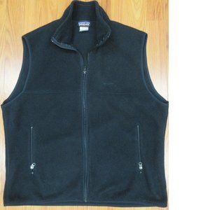 PATAGONIA SYNCHILLA FLEECE VEST BLACK Sz X-LARGE, XL